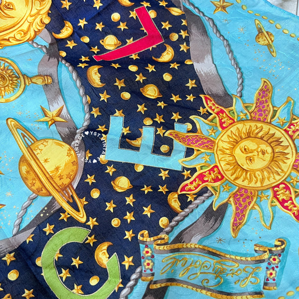 Vintage CELINE Scarf/ Handkerchief - Astrolabe