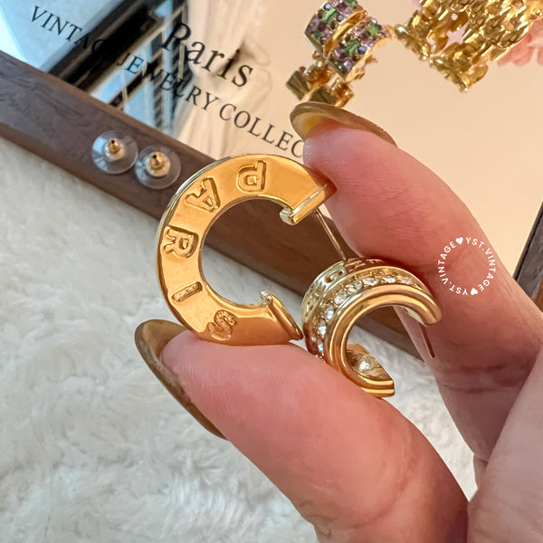 Vintage Givenchy Asymmetry Earrings
