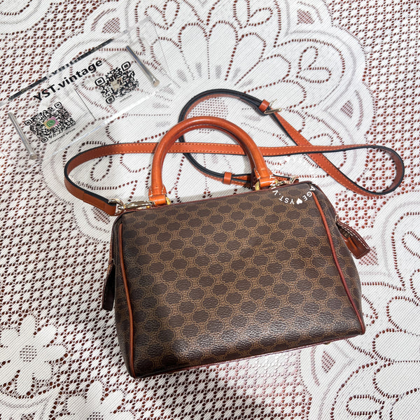 Vintage CELINE 1994s Macadam Mini Boston 002