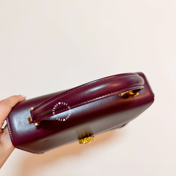 Vintage Bally Kelly Bag - Burgundy