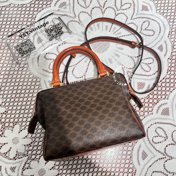 Vintage CELINE 1994s Macadam Mini Boston 002
