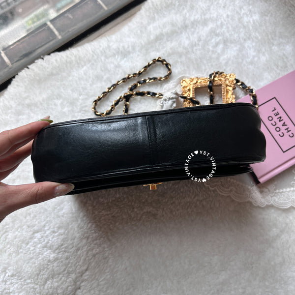 Vintage Chanel Double Flap Bag - Black 005