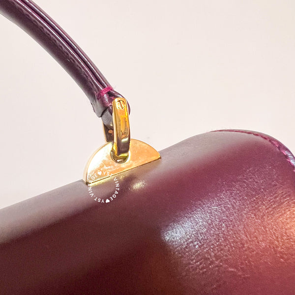 Vintage Bally Kelly Bag - Burgundy