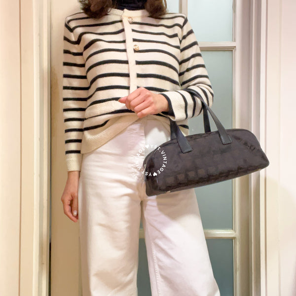 Vintage Chanel Coco Bar Baguette - Black*Brown