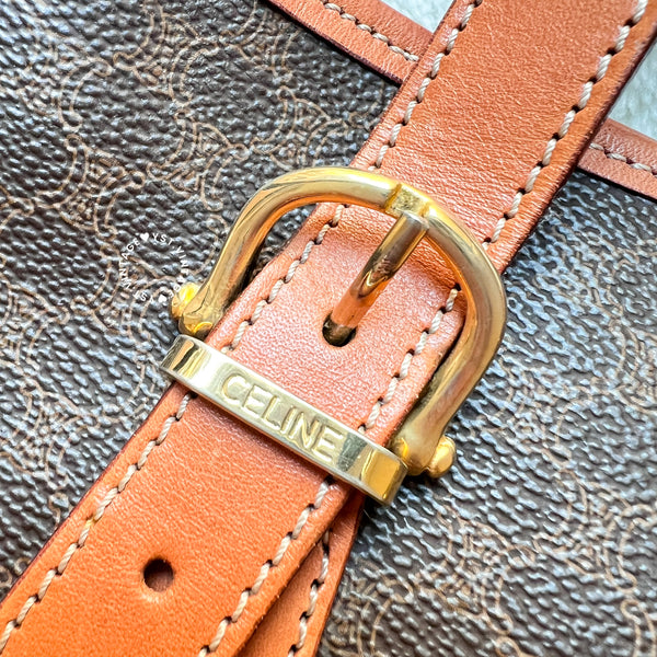 Vintage CELINE Macadam Bucket Hand/ Shoulder Bag 003