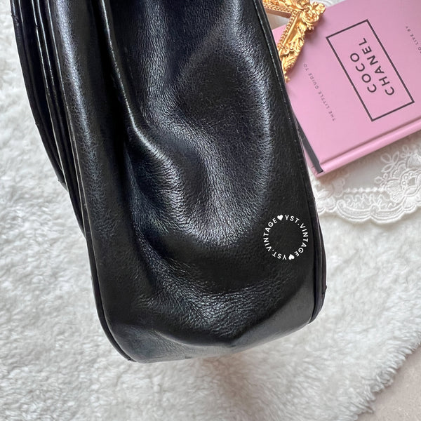 Vintage Chanel Double Flap Bag - Black 005