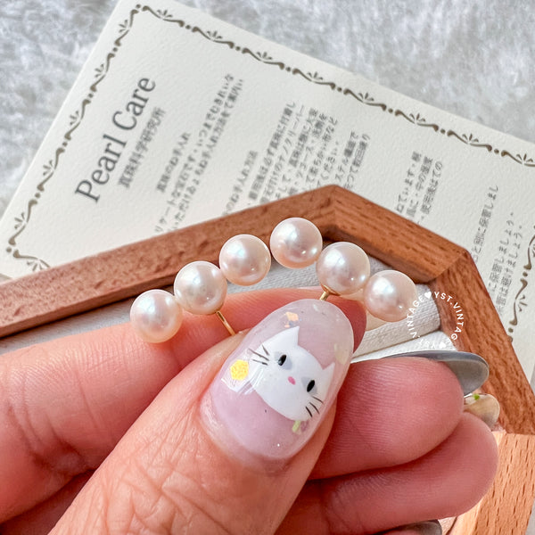 6-6.5mm Japanese Akoya Balance 18KYG Earrings