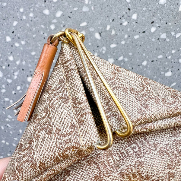 Vintage CELINE Sulky Macadam Coins Bag 004 - Beige