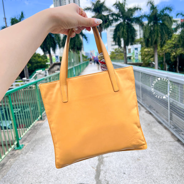 Vintage Loewe Mini Tote Bag - Beige