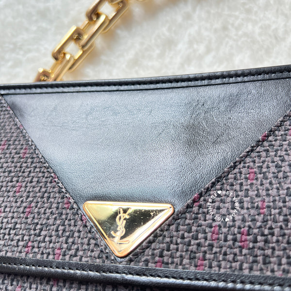 Vintage YSL 1990s Envelope Clutch