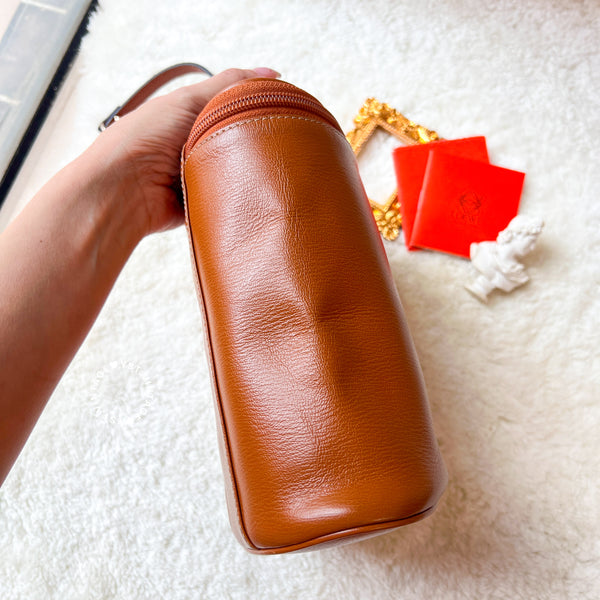 Vintage Loewe Velazquez Twist Handle Bag - Caramel Brown