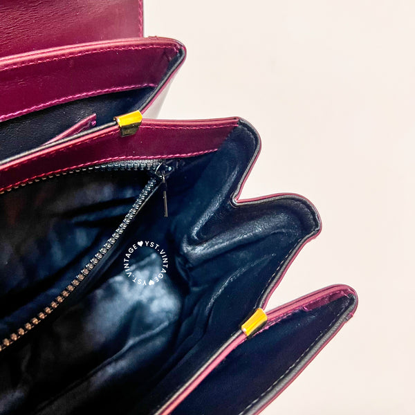 Vintage Bally Kelly Bag - Burgundy