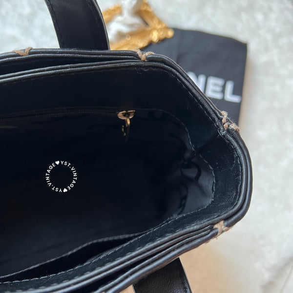 Vintage Chanel Vivian Tote Bag - Black 005