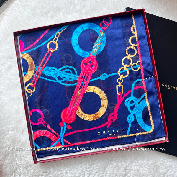 Vintage CELINE Scarfs/ Handkerchiefs - Cilo, Lily & Peony