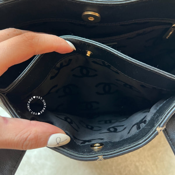 Vintage Chanel Vivian Tote Bag - Black 005