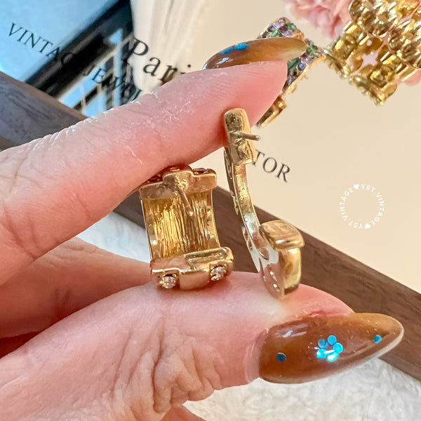 Vintage Givenchy Asymmetry Earrings