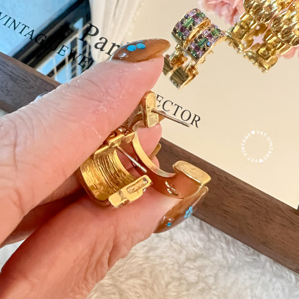 Vintage Givenchy Asymmetry Earrings