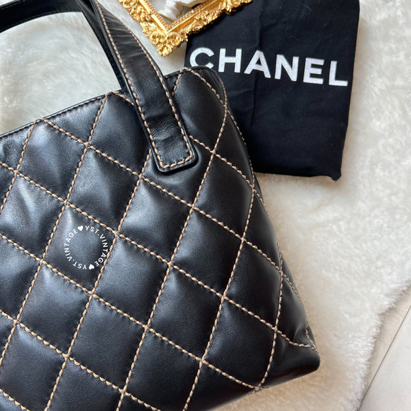 Vintage Chanel Vivian Tote Bag - Black 005