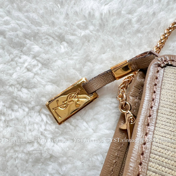 Vintage YSL Clutch 002 - Beige
