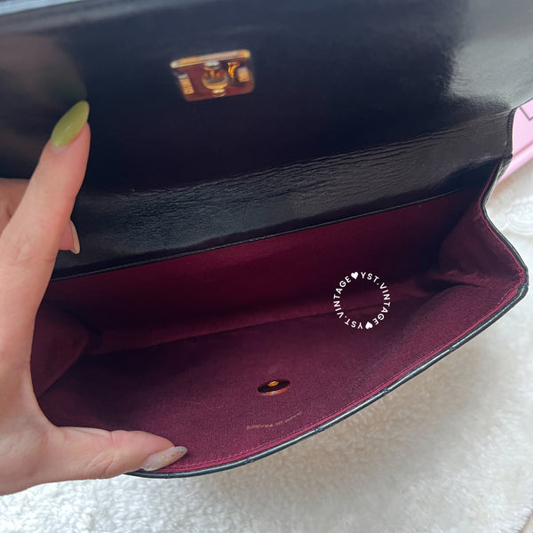 Vintage Chanel Double Flap Bag - Black 005