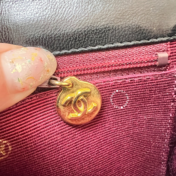 Vintage Chanel Double Flap Bag - Black 005