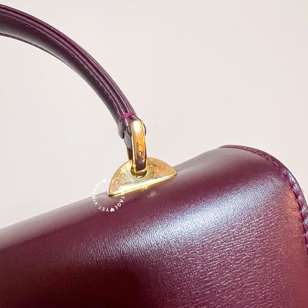 Vintage Bally Kelly Bag - Burgundy