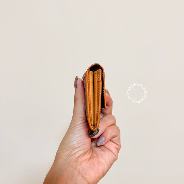 Vintage CELINE Macadam Card Holder / Coins Bag