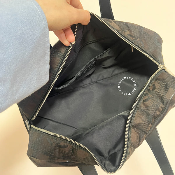 Vintage Chanel Coco Bar Baguette - Black*Brown
