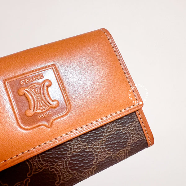 Vintage CELINE Macadam Card Holder / Coins Bag