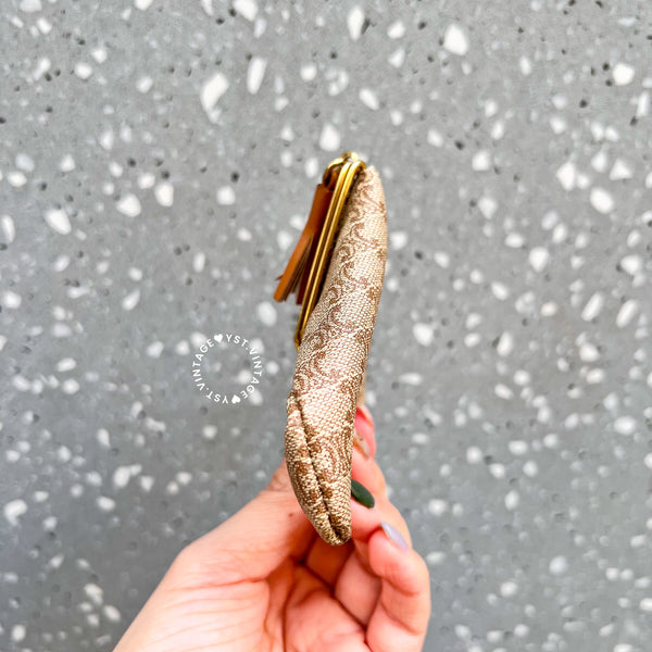 Vintage CELINE Sulky Macadam Coins Bag 004 - Beige