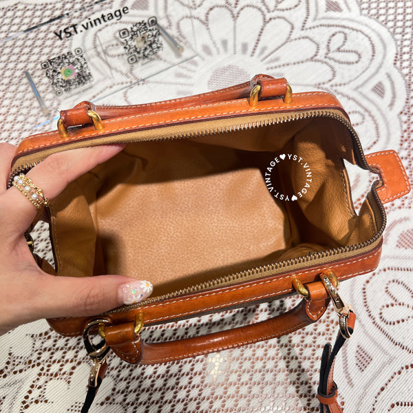 Vintage CELINE 1994s Macadam Mini Boston 002