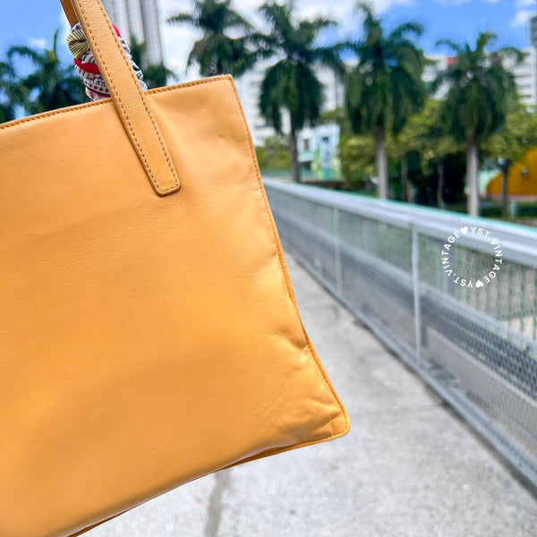 Vintage Loewe Mini Tote Bag - Beige