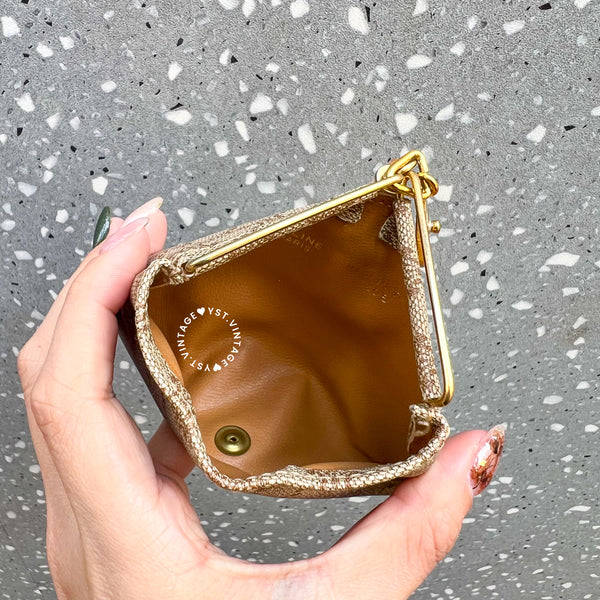 Vintage CELINE Sulky Macadam Coins Bag 004 - Beige