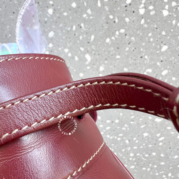 Vintage Cartier MUST DE CARTIER Mini Bucket Bag - Burgundy