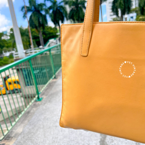 Vintage Loewe Mini Tote Bag - Beige