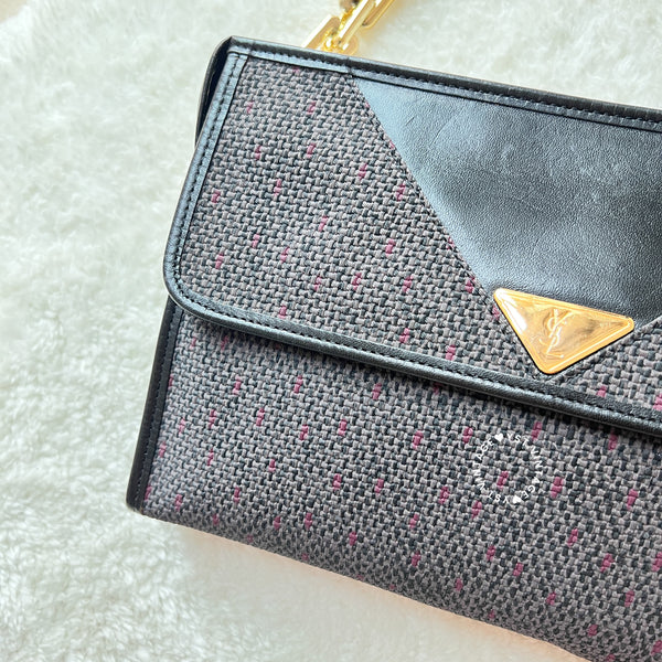 Vintage YSL 1990s Envelope Clutch