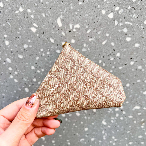 Vintage CELINE Sulky Macadam Coins Bag 004 - Beige