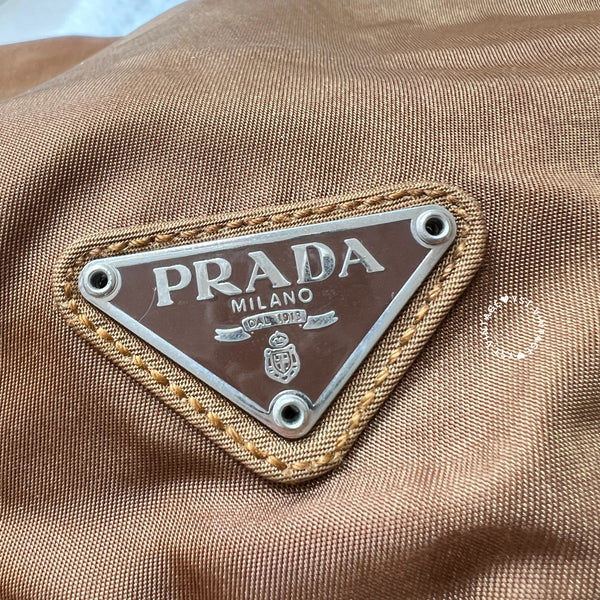 Vintage Prada Tessuto Nylon Vela Backpack - Caramel Brown