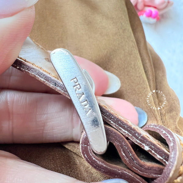 Vintage Prada Tessuto Nylon Vela Backpack - Caramel Brown