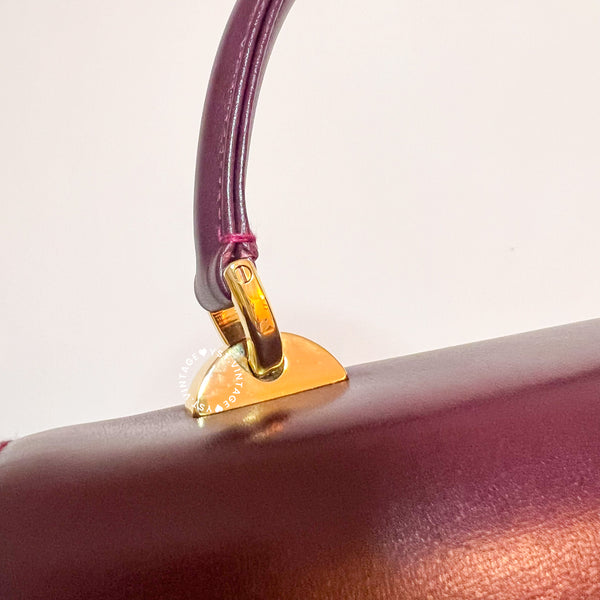 Vintage Bally Kelly Bag - Burgundy