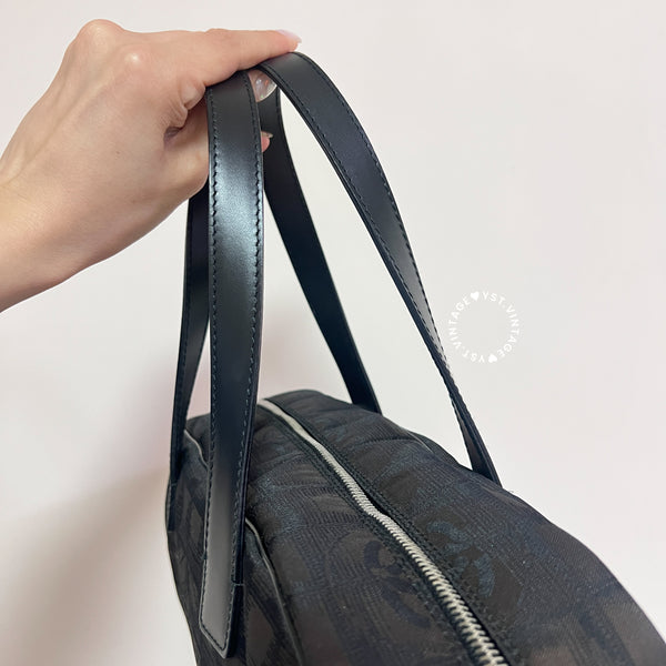 Vintage Chanel Coco Bar Baguette - Black*Brown