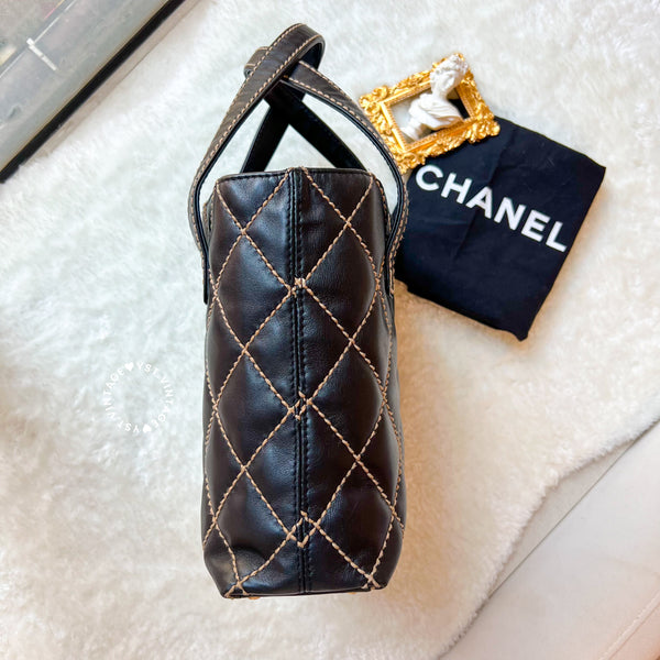 Vintage Chanel Vivian Tote Bag - Black 005