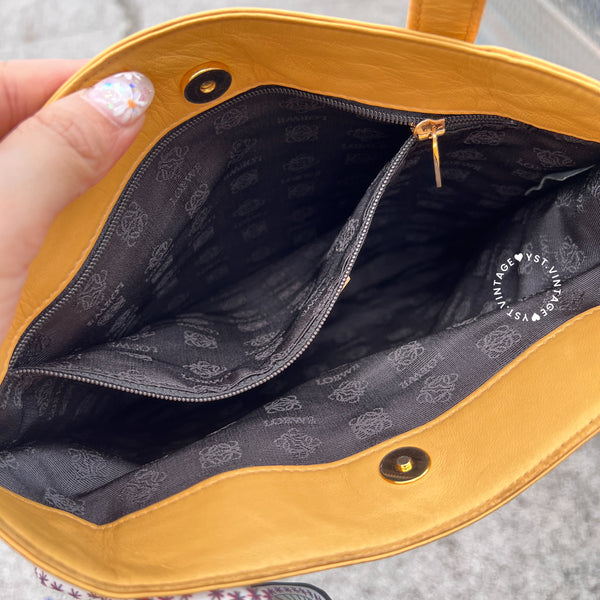 Vintage Loewe Mini Tote Bag - Beige