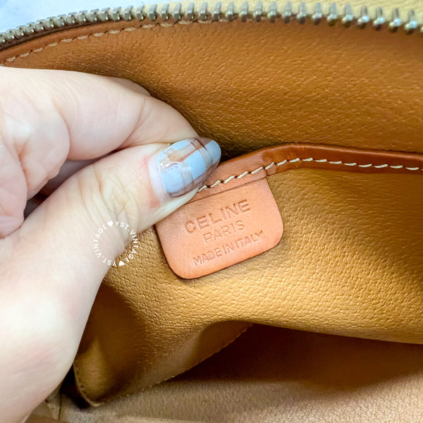 Vintage CELINE 1990s Macadam Mini Bolide - Brown 002