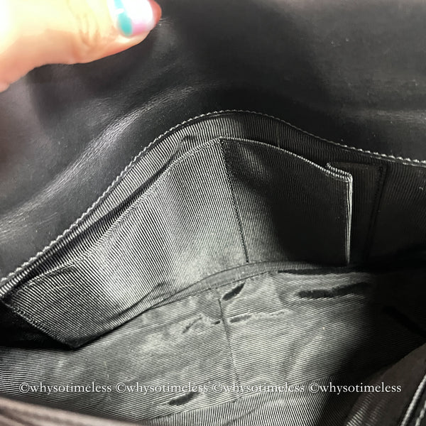 Vintage Givenchy Monogram Box Hobo - Black (Made in Japan)