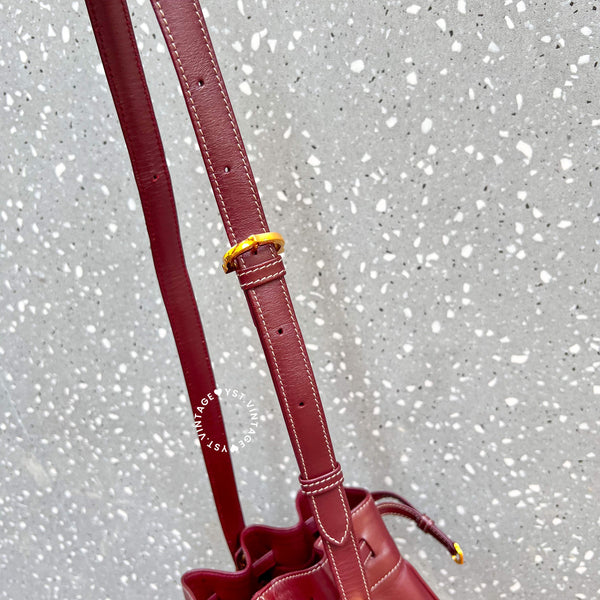 Vintage Cartier MUST DE CARTIER Mini Bucket Bag - Burgundy