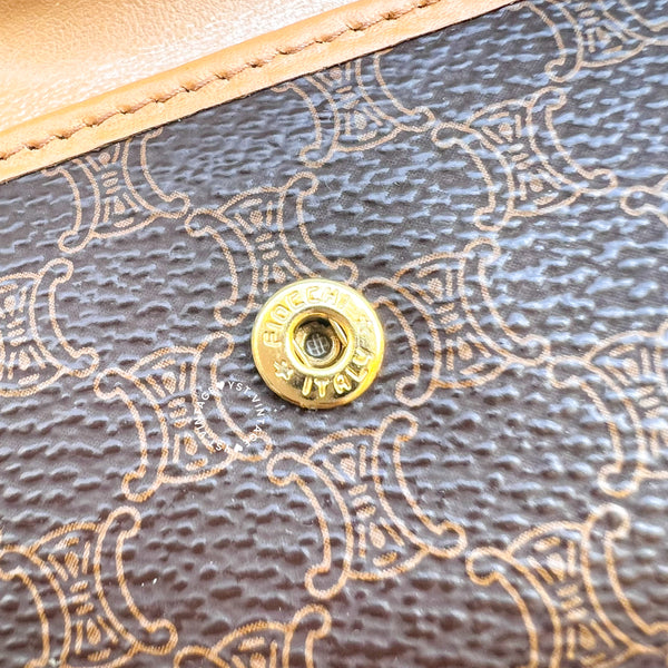 Vintage CELINE Macadam Key Case (6 Key Rings) - Brown