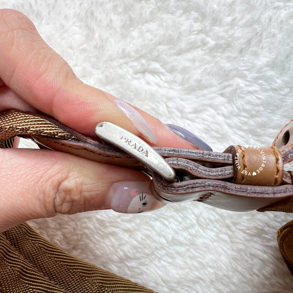 Vintage Prada Tessuto Nylon Vela Backpack - Caramel Brown