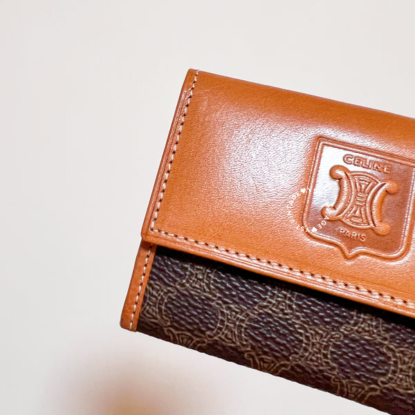 Vintage CELINE Macadam Card Holder / Coins Bag