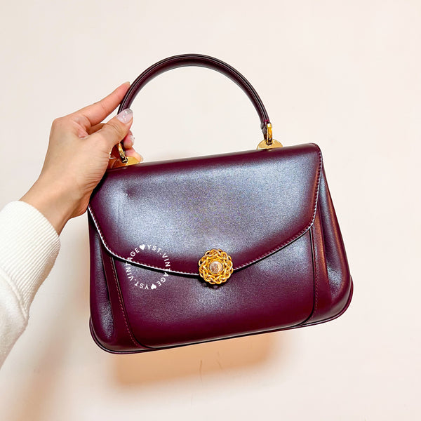 Vintage Bally Kelly Bag - Burgundy
